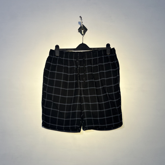 Black and Blue Check Men Shorts #2456