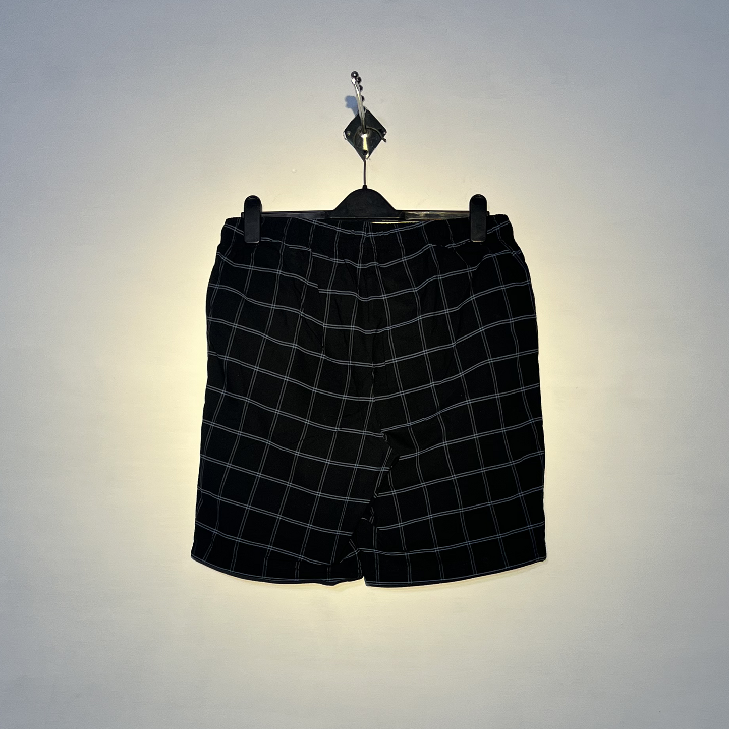 Black and Blue Check Men Shorts #2456