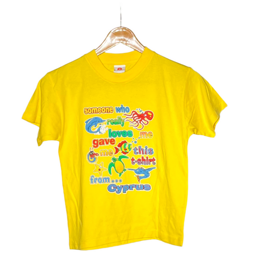kids yellow t-shirt #523