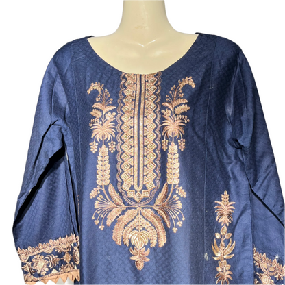 dark blue Casual Kurti #576