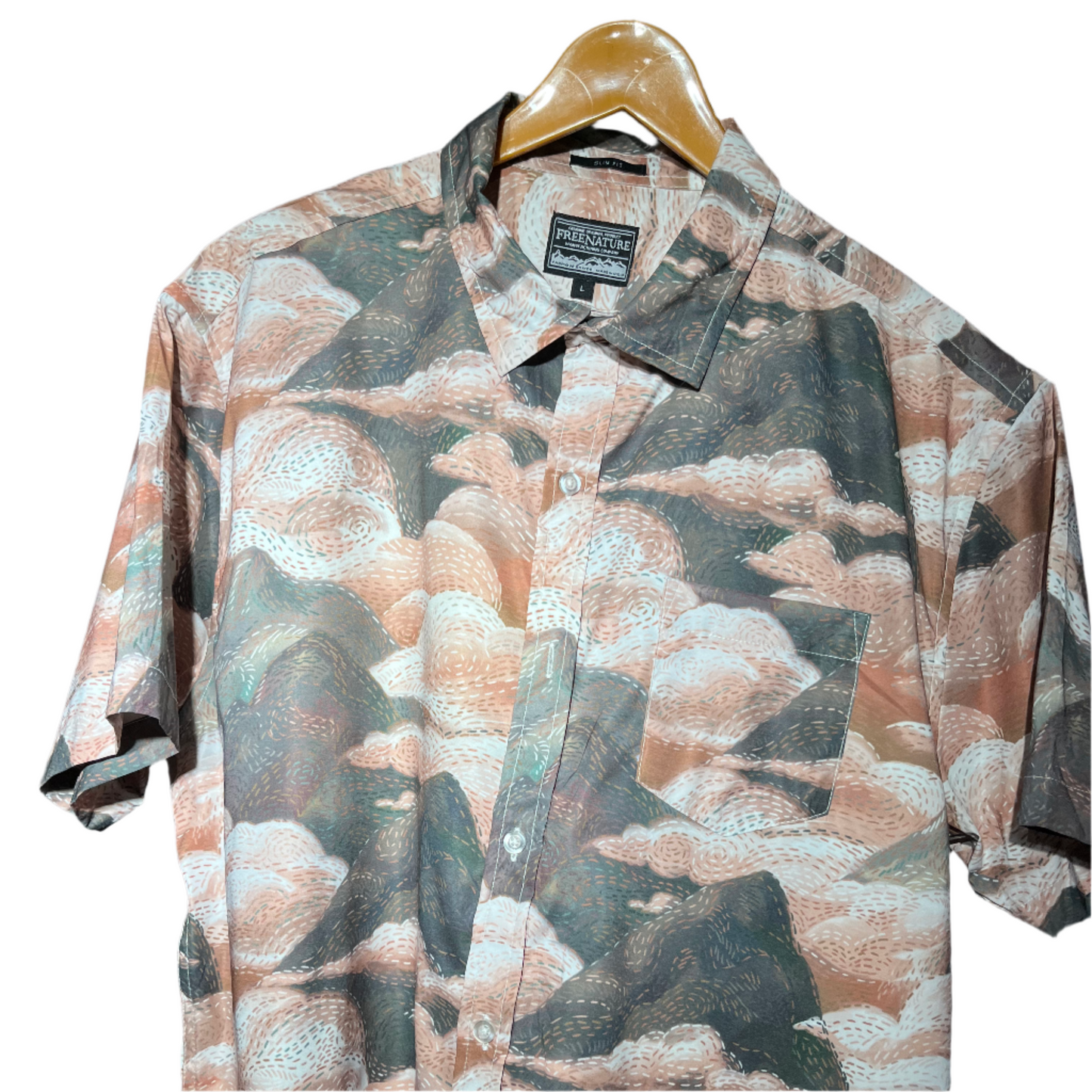 Free Nature Men's Dress Shirt #612
