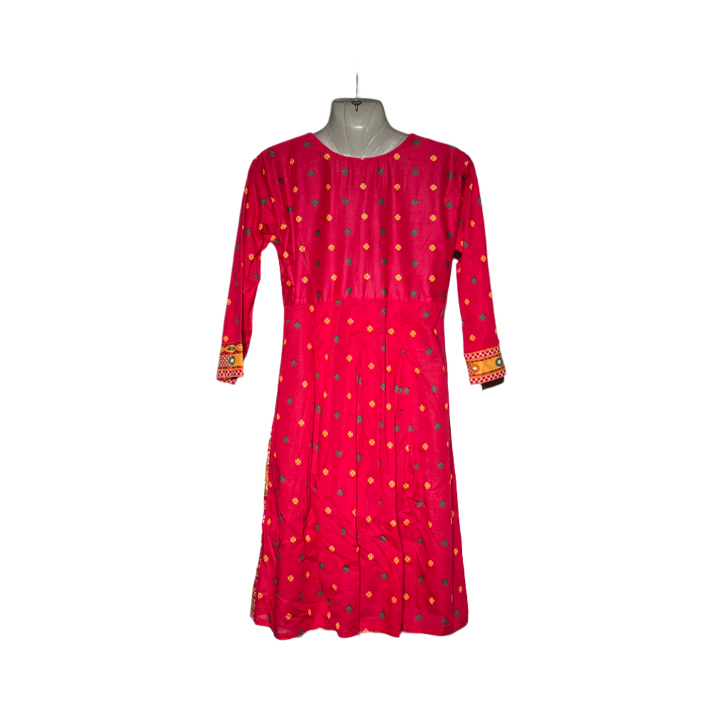 Pink frock-style kurti #625