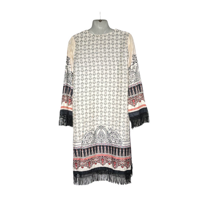 Off-white & black printed kurti #638