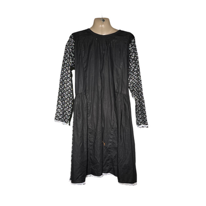 Black & white embroidered kurti #647