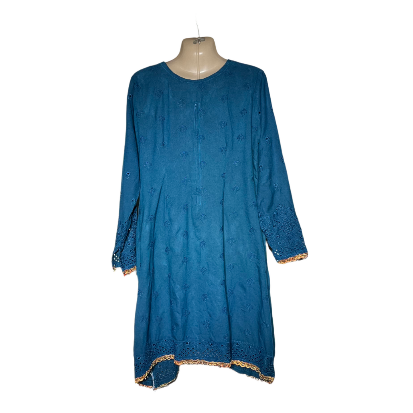 Sea Green plain casual kurti #650