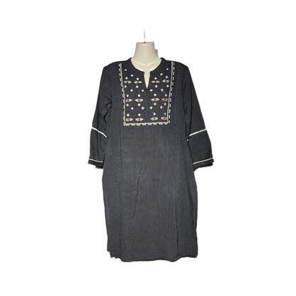 Black and White Lining Kurti #676