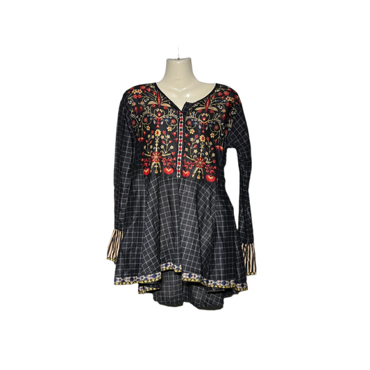 Khaadi Classic Embroidered Kurti #680