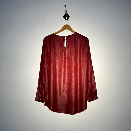 Maital Women Dark Red Blouse #2836