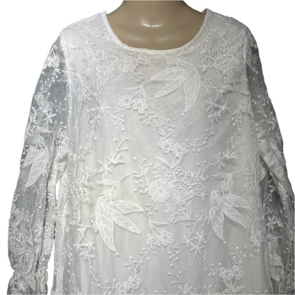 Ladies White Casual Kurti #721