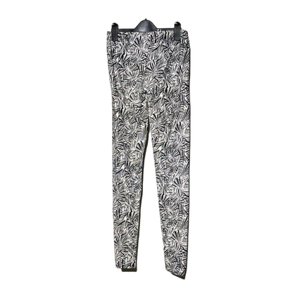 Women's Black Printed Tights #752