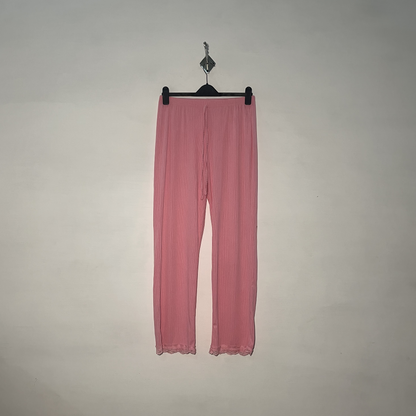 Baby Pink Women Summer Trousers #2897