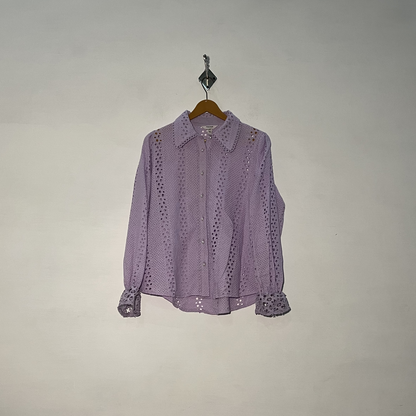 River Island Women Purple Blouse #2853