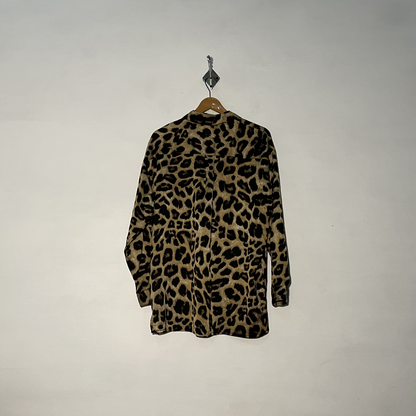 Missguided Women Tiger Print Blouse #2851