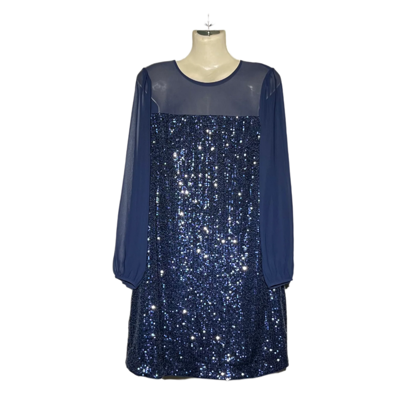 Dark blue Flowy Long Dress #828