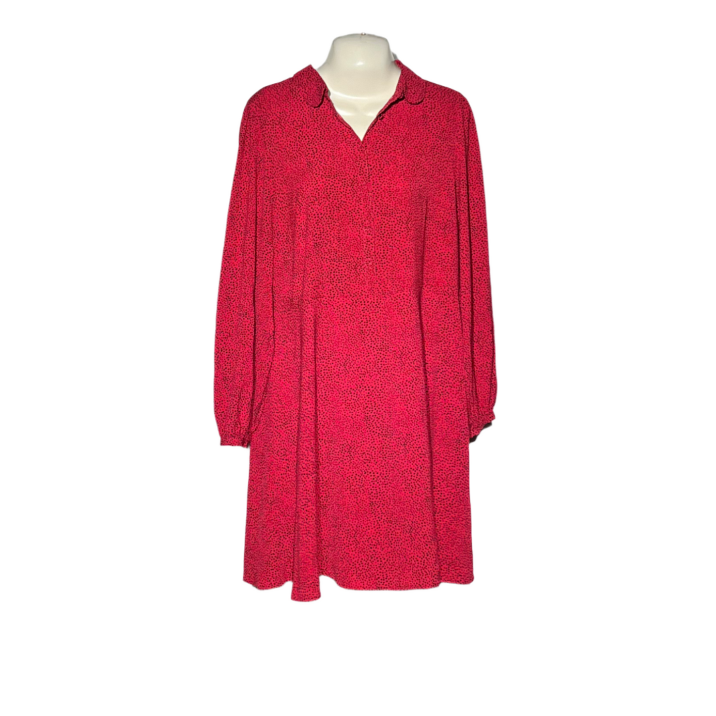 Red and black Casual Long Dress #823