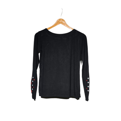 Black and Red Ladies T-Shirt #856