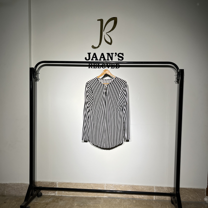 White and Black Ladies Blouse #907