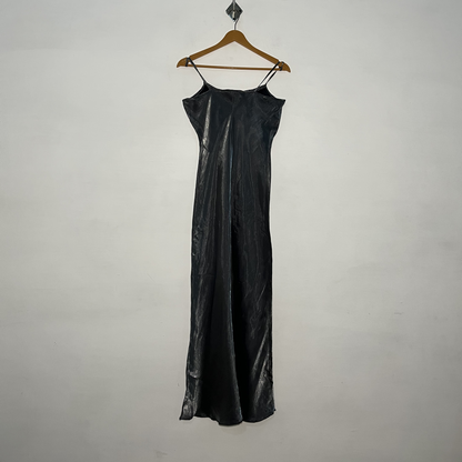 Metallic Gray Women's Maxi Dress #3021