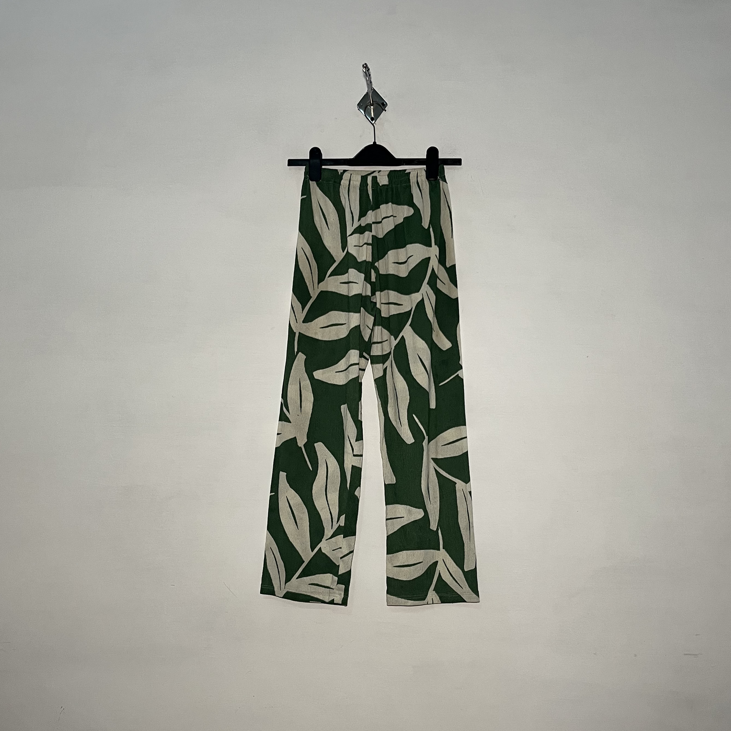 White Women's Printed Night Suit – Green Preloved #3071