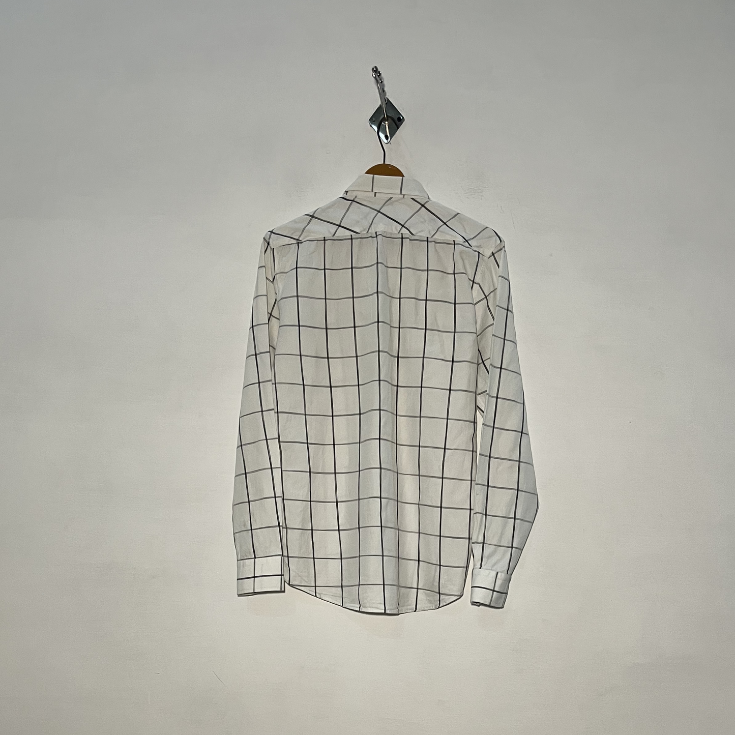 Zara Man Men's Cotton Dress Shirt – Check Pattern Preloved #3083