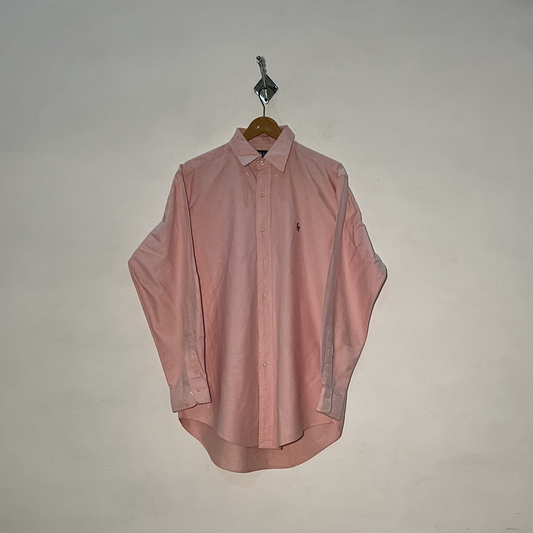 Ralph Lauren Men's Floral Dress Shirt – Pink Preloved #3084