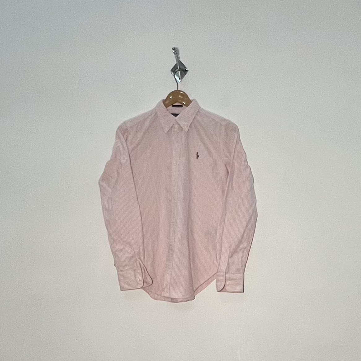Ralph Lauren Men's Striped Dress Shirt – Pink Preloved #3087