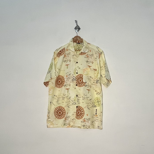 Yamla Resort Wear Men's Printed Dress Shirt – Multicolor #3094