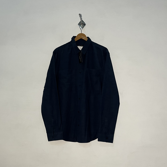 New Look Men's Casual Dress Shirt – Dark Blue Preloved #3090