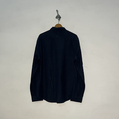 New Look Men's Casual Dress Shirt – Dark Blue Preloved #3090