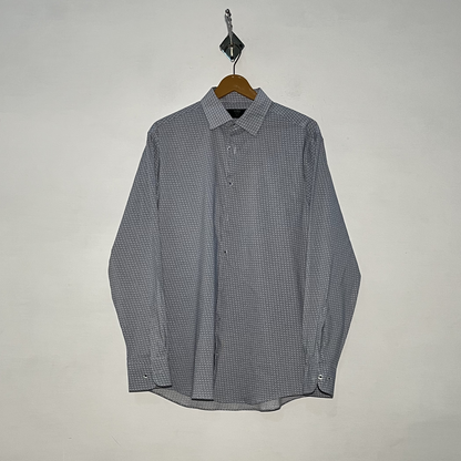 M&S Men's Casual Cotton Shirt – Printed Preloved #3109