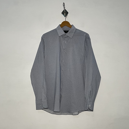M&S Men's Casual Cotton Shirt – Printed Preloved #3109