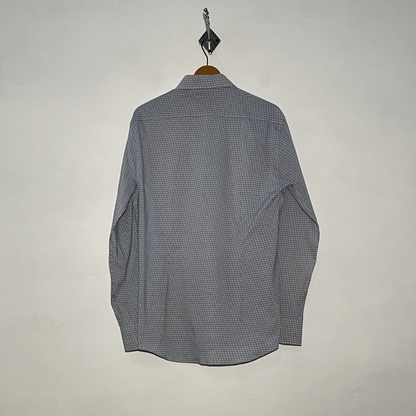 M&S Men's Casual Cotton Shirt – Printed Preloved #3109