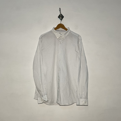 M&S Men's Casual Cotton Shirt – Printed Preloved #3110