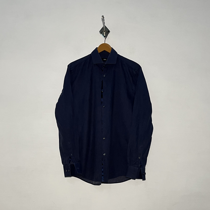 Boss Men's Casual Cotton Shirt – Polka Dot Preloved #3116