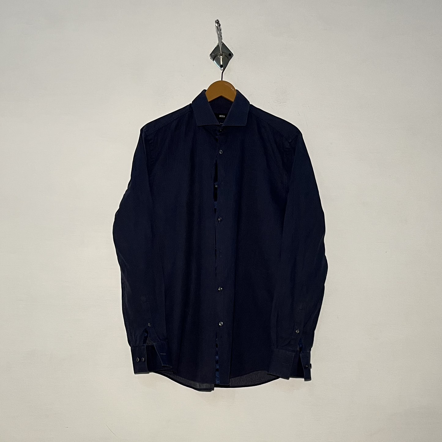 Boss Men's Casual Cotton Shirt – Polka Dot Preloved #3116