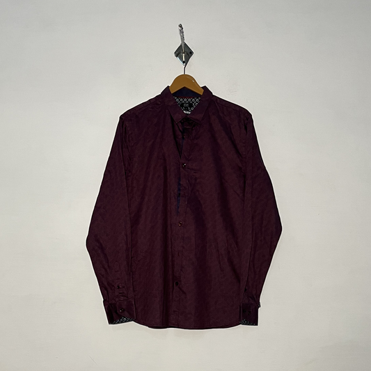 F&F Men's Casual Cotton Shirt – Printed Preloved #3111