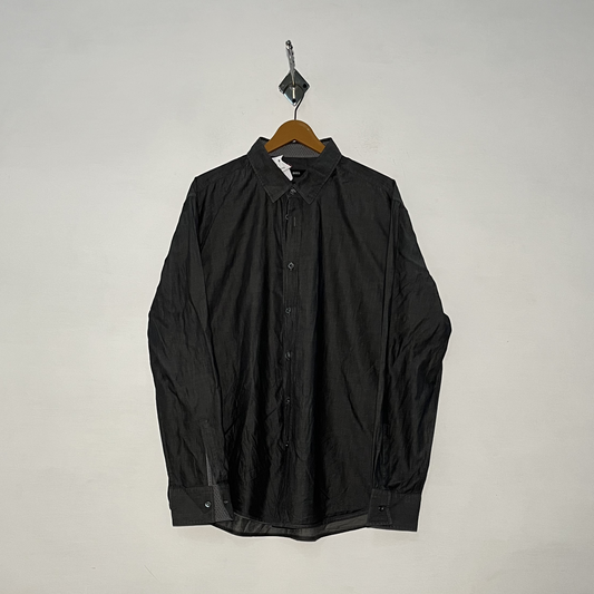 Boss Men's Casual Cotton Shirt – Dark Gray Preloved #3113
