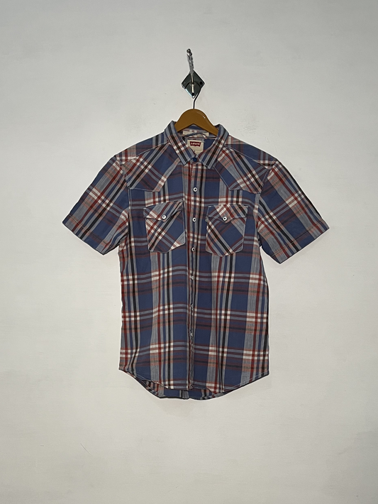 Levi's Men's Checked Cotton Shirt – Casual Preloved #3114