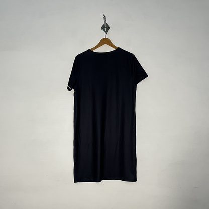 Black Women Single Nighty Casual Sleepwear #3160