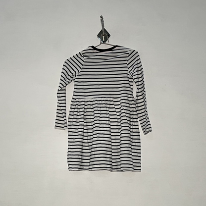 M&S Kids Striped Summer Outfit – White & Black Preloved #3156
