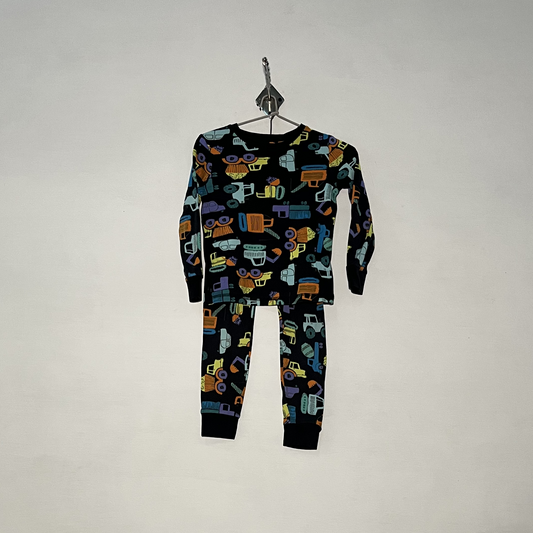 George Kids Printed Summer Outfit – Black Orange Preloved #3145