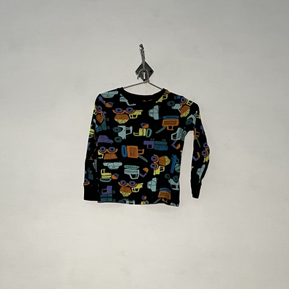 George Kids Printed Summer Outfit – Black Orange Preloved #3145
