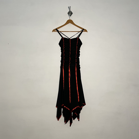Black & Red Women's Maxi Dress – Everyday Preloved #3239