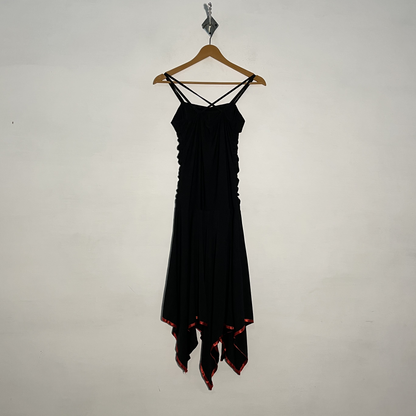 Black & Red Women's Maxi Dress – Everyday Preloved #3239