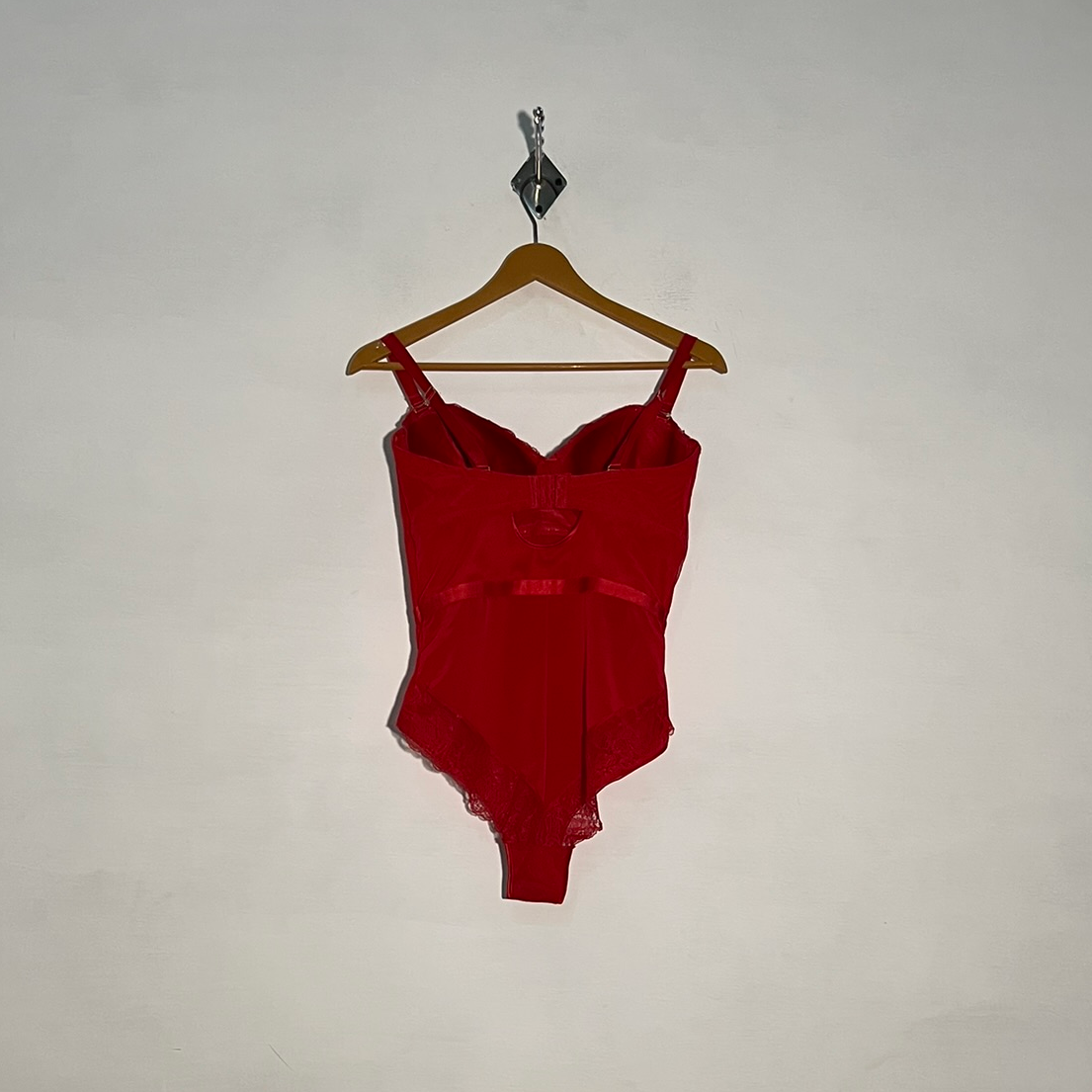 Secret Passions Women's Red Bodysuit Casual Preloved #3230
