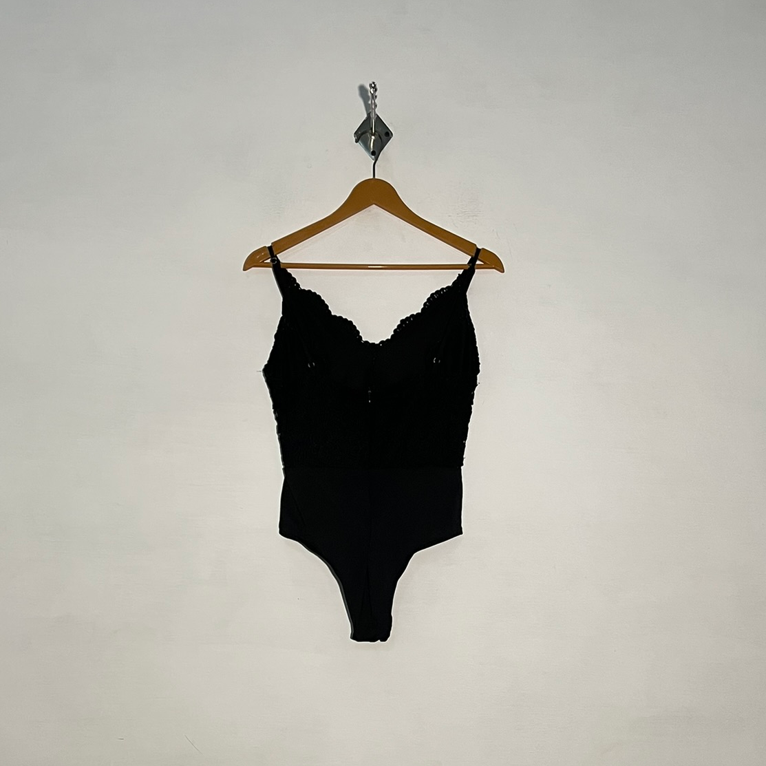 Vera and Lucky Women's Black Bodysuit Casual Preloved #3224