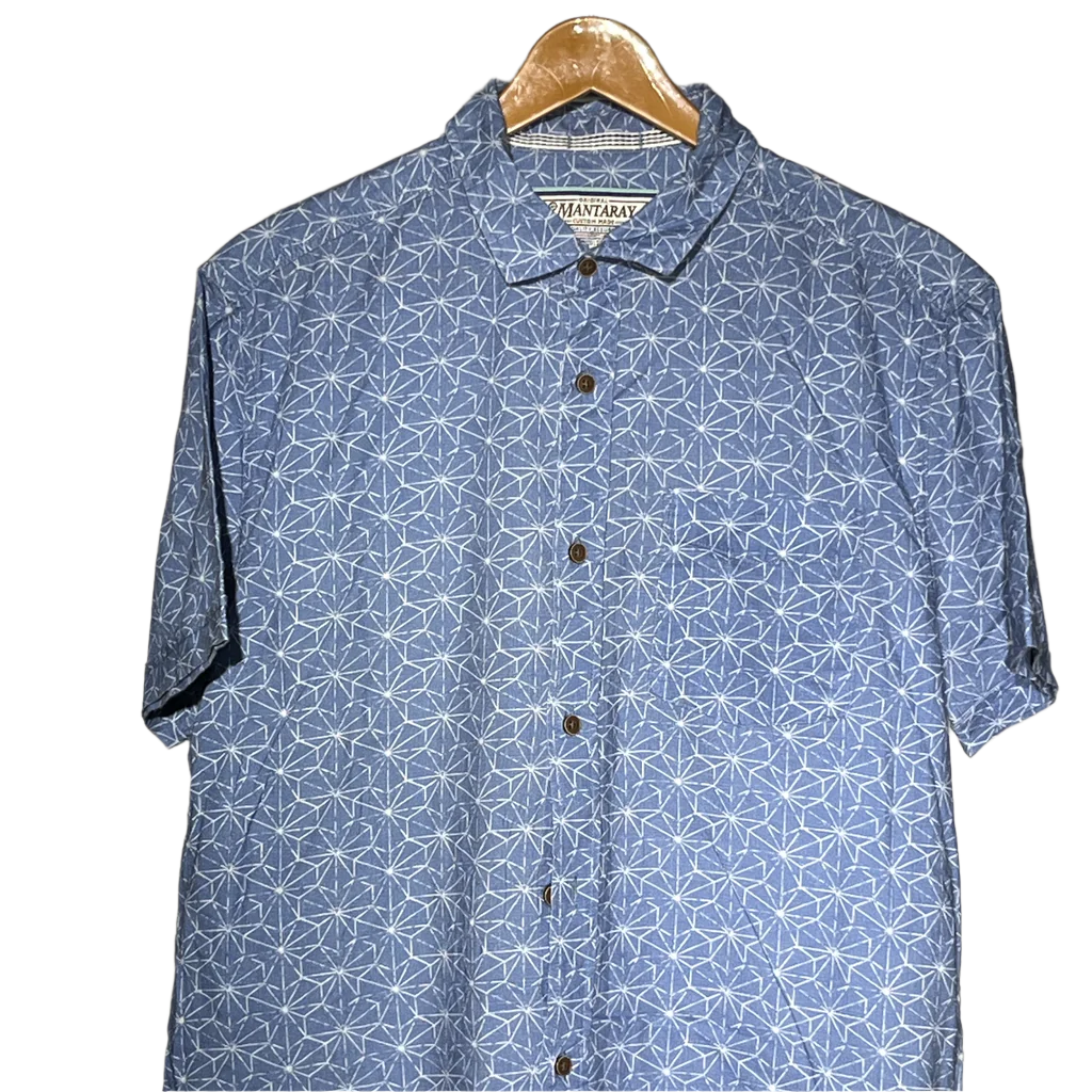 Mantaray Men’s Printed Casual Shirt – Laid-Back Look #1117