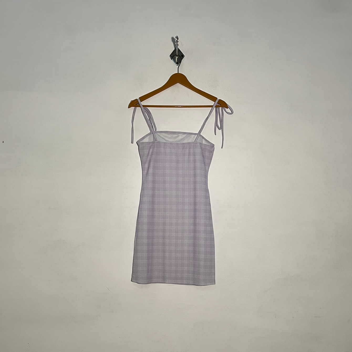 Shein Women's Purple & White Check Maxi Dress #3236