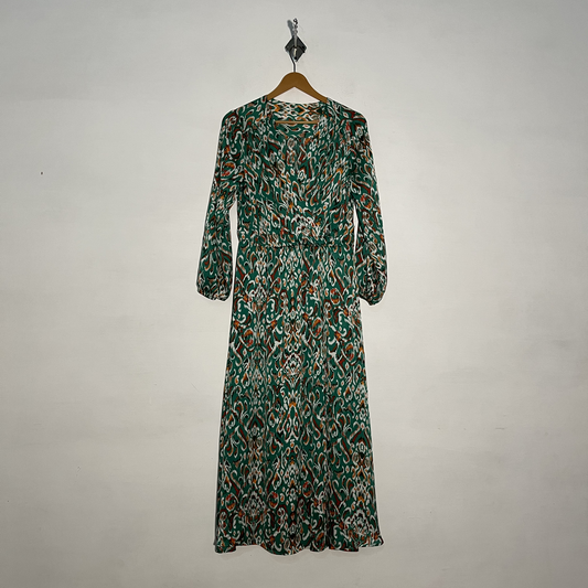 Green Printed Women's Maxi Dress – Everyday Preloved #3242