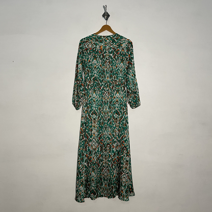 Green Printed Women's Maxi Dress – Everyday Preloved #3242